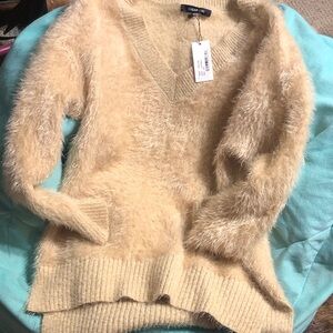 Sugar Lips oatmeal stretchy sweater in xs